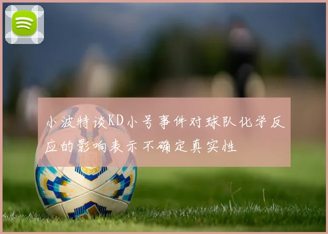 小波特谈KD小号事件对球队化学反应的影响表示不确定真实性